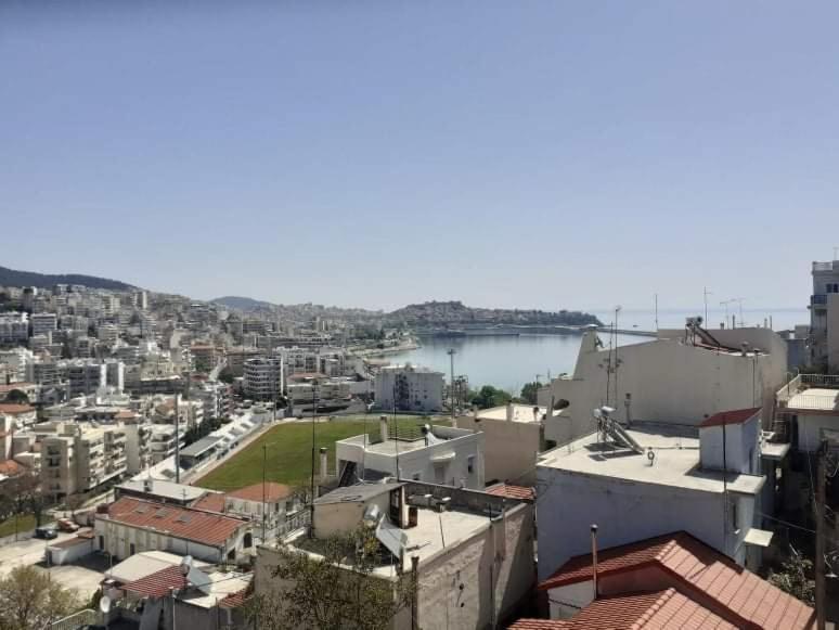 Sea And Castle Panoramic View Kavala Exterior foto