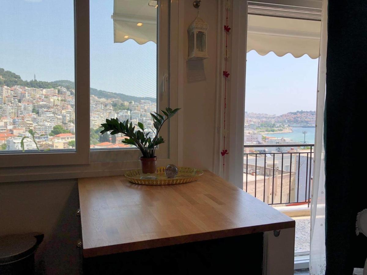 Sea And Castle Panoramic View Kavala Exterior foto