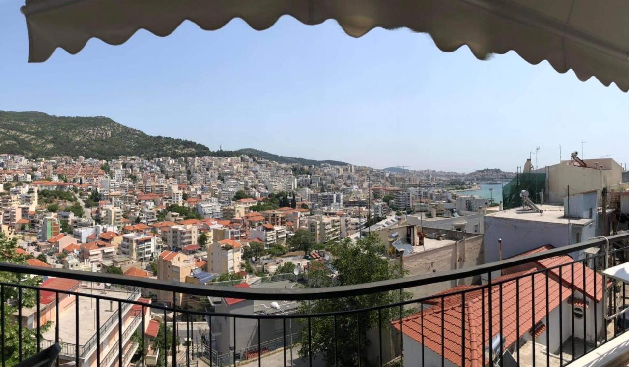 Sea And Castle Panoramic View Kavala Exterior foto